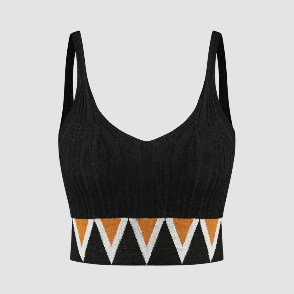 Boho Print Knit Tank Top 1